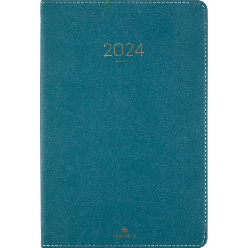 3664447159065-Agenda Eton - 1 semaine sur 2 pages - 17 x 24,5 cm - vert - Oberthur-P_405149190_1-0