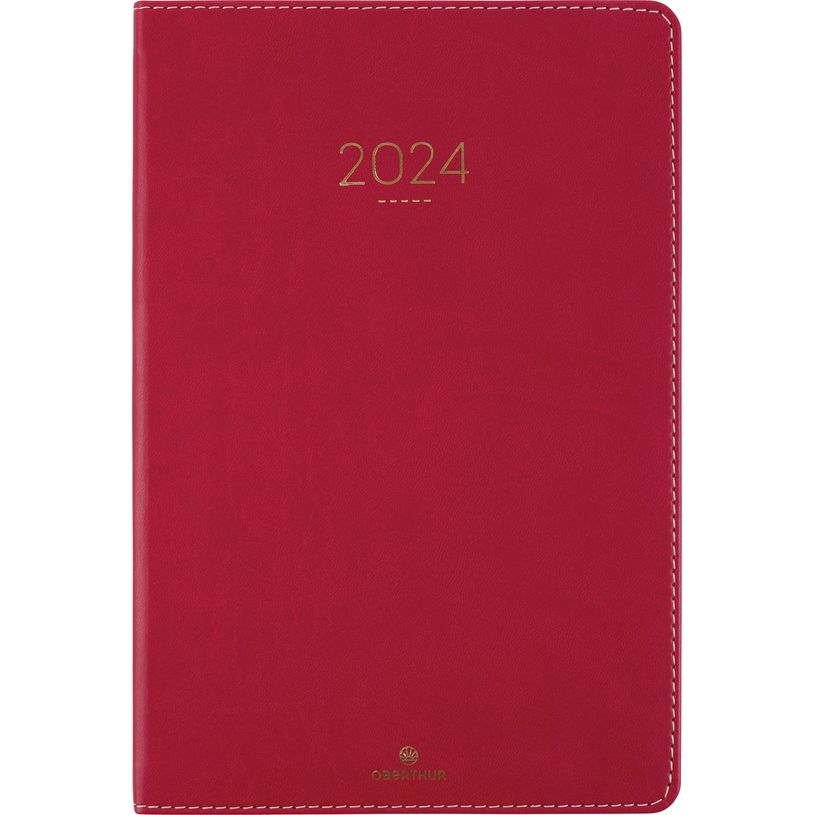 3664447159072-Agenda Eton - 1 semaine sur 2 pages - 17 x 24,5 cm - rouge - Oberthur-P_405149191_1-0