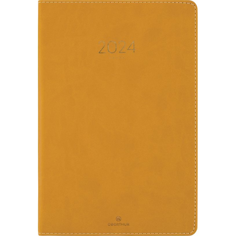 3664447159089-Agenda Eton - 1 semaine sur 2 pages - 17 x 24,5 cm - ocre - Oberthur-P_405149192_1-0