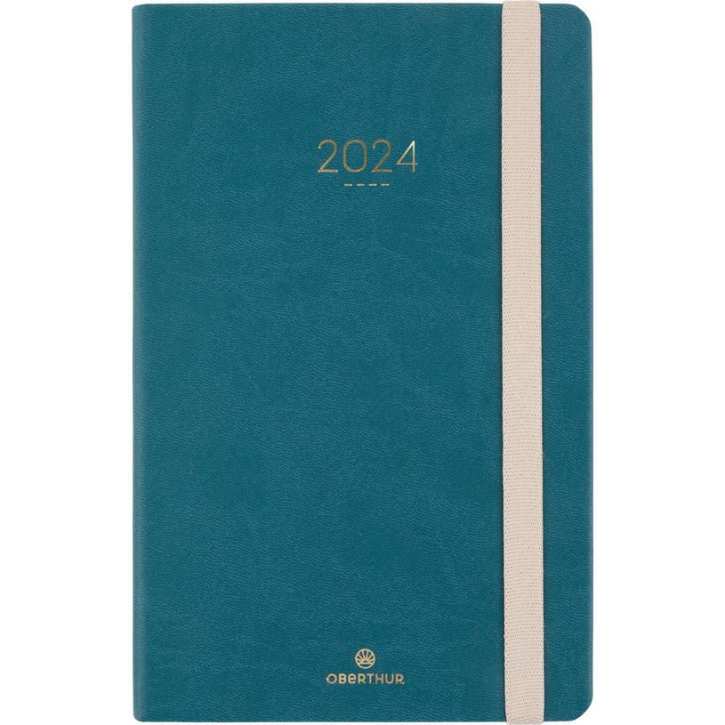3664447159119-Agenda Eton - 1 semaine sur 2 pages - 13 x 21 cm - vert - Oberthur-P_405149195_1-0