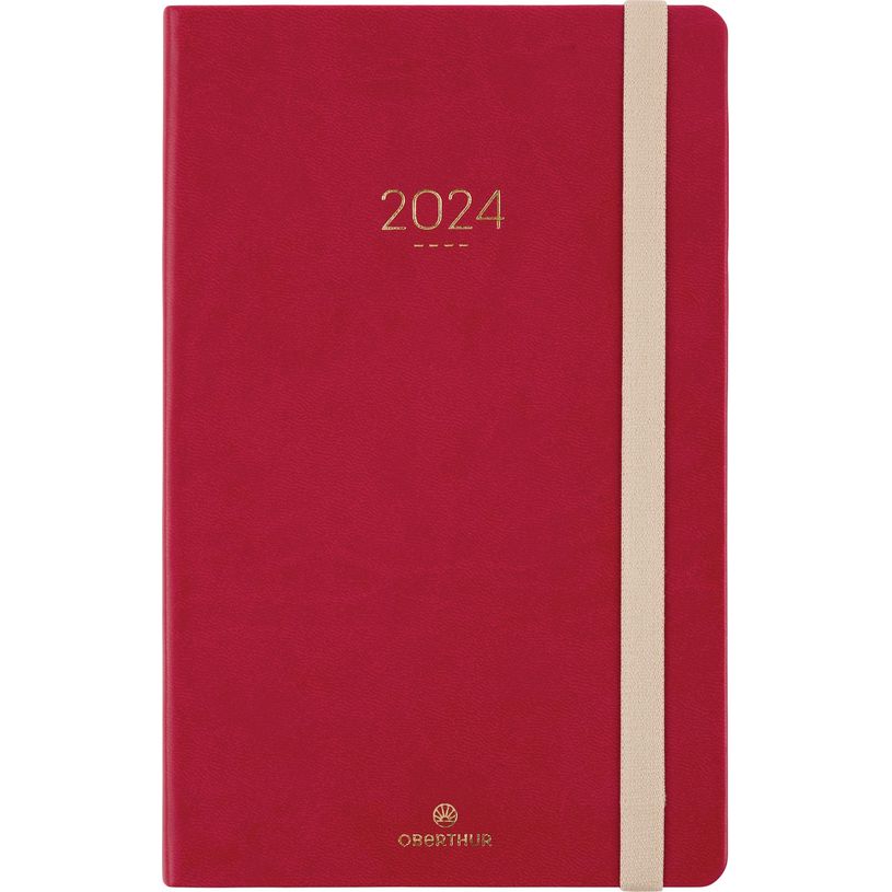3664447159126-Agenda Eton - 1 semaine sur 2 pages - 13 x 21 cm - rouge - Oberthur-P_405149196_1-0