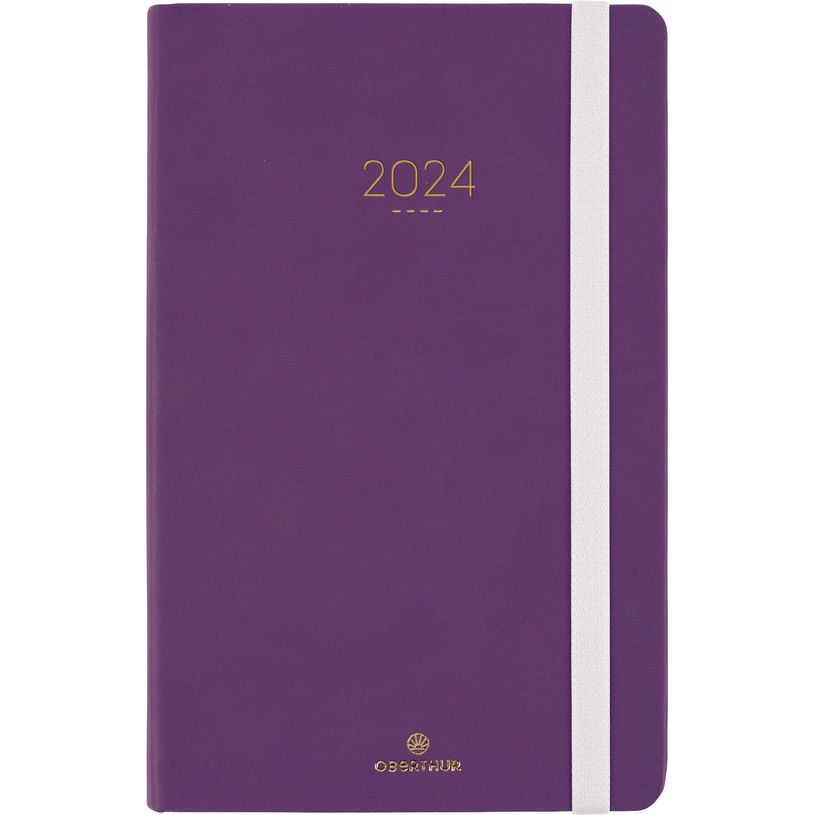 3664447159140-Agenda Eton - 1 semaine sur 2 pages - 13 x 21 cm - violet - Oberthur-P_405149198_1-0