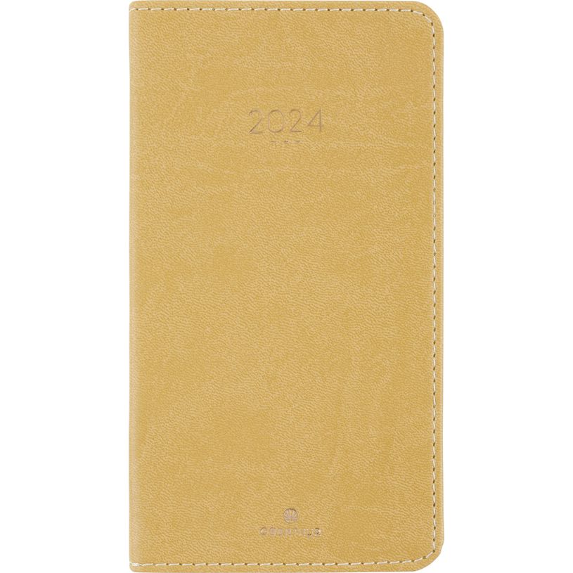 3664447161242-Agenda Eton - 1 semaine sur 2 pages - 9,5 x 17 cm - ocre - Oberthur-P_405149202_1-0
