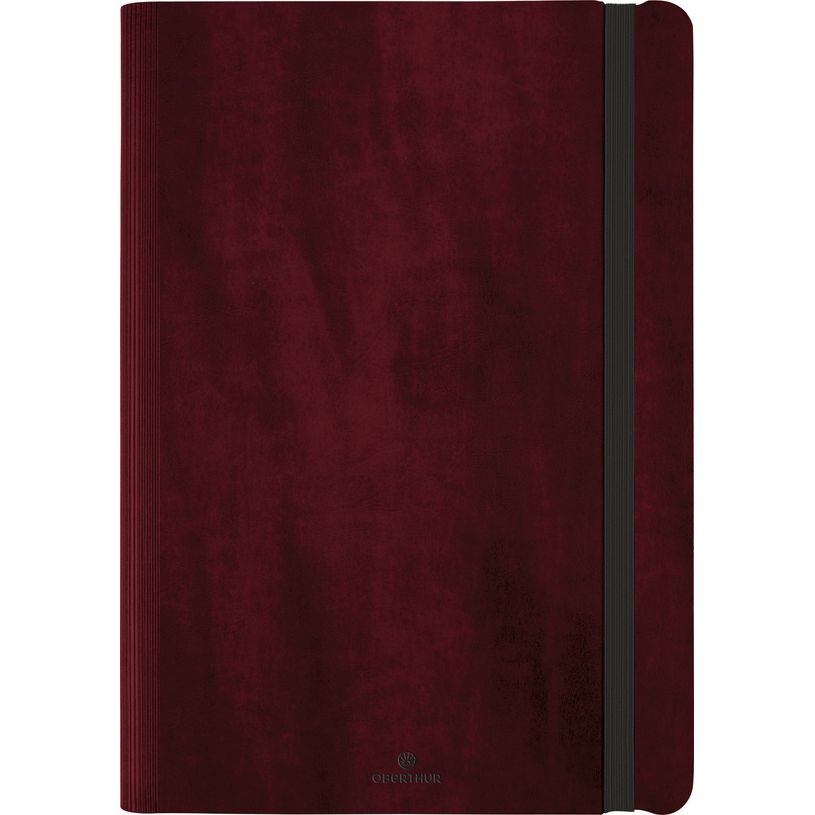 3664447161273-Agenda à spirale Medicis - 1 semaine sur 2 pages - 22 x 30 cm - bordeaux - Oberthur-P_405149207_1-0
