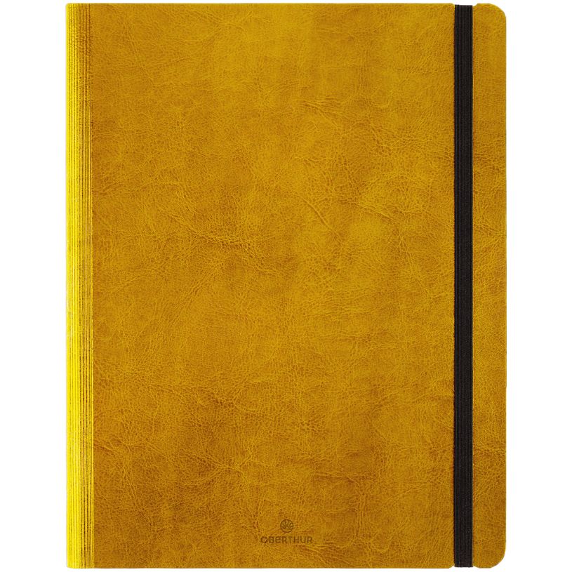 3664447155883-Agenda à spirale Medicis - 1 semaine sur 2 pages - 22 x 28 cm - moutarde - Oberthur-P_405149209_1-0