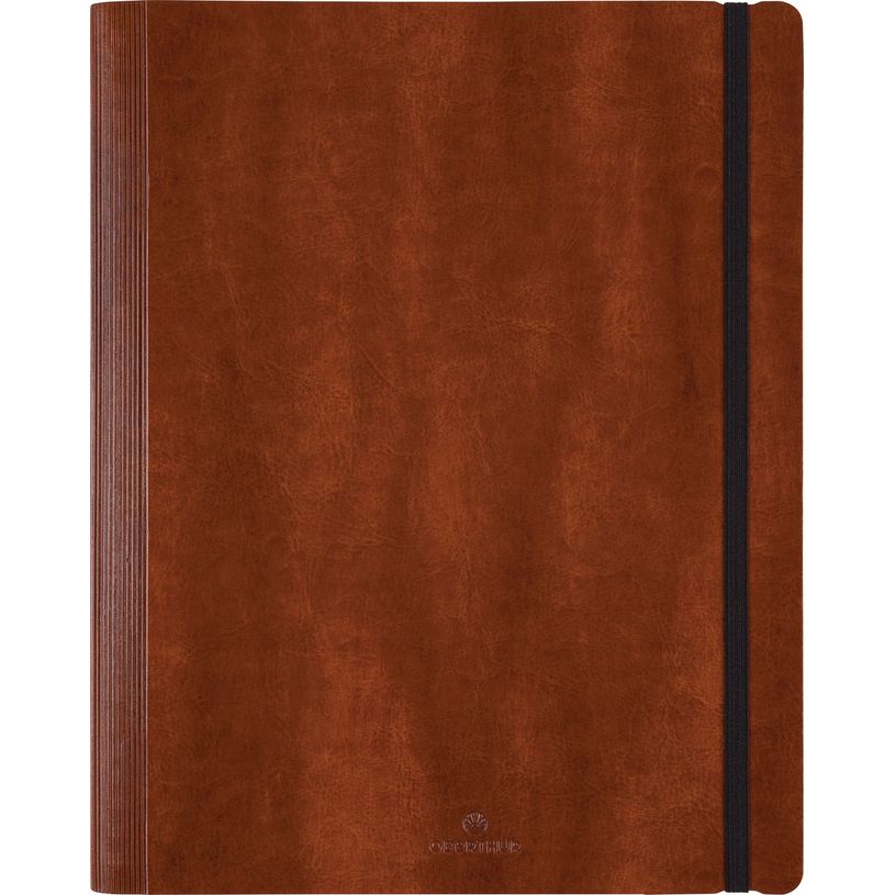 3664447155890-Agenda à spirale Medicis - 1 semaine sur 2 pages - 22 x 28 cm - marron clair - Oberthur-P_405149210_1-0