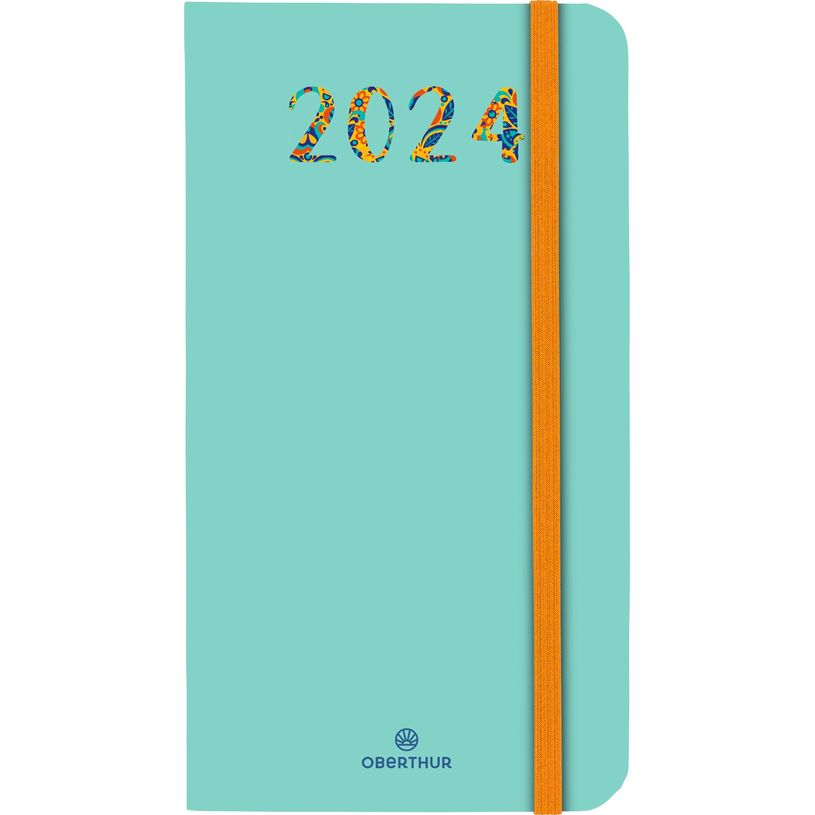 3664447158884-Agenda de poche Merida - 1 semaine sur 2 pages - 9,5 x 17 cm - vert - Oberthur-P_405149231_1-0