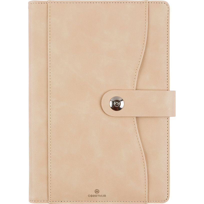 3664447155142-Agenda à spirale Davos - 1 semaine sur 2 pages - 17 x 24,5 cm - beige - Oberthur-P_405149246_1-0