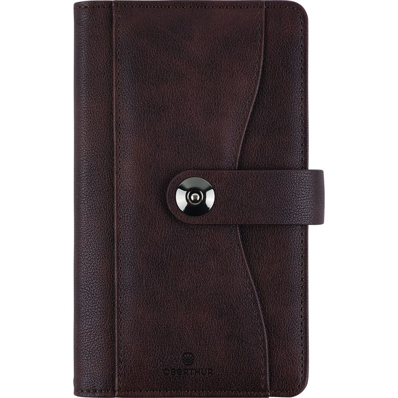 3664447155166-Agenda de poche spiralé Davos - 1 semaine sur 2 pages - 9,5 x 17 cm - marron - Oberthur-P_405149248_1-0