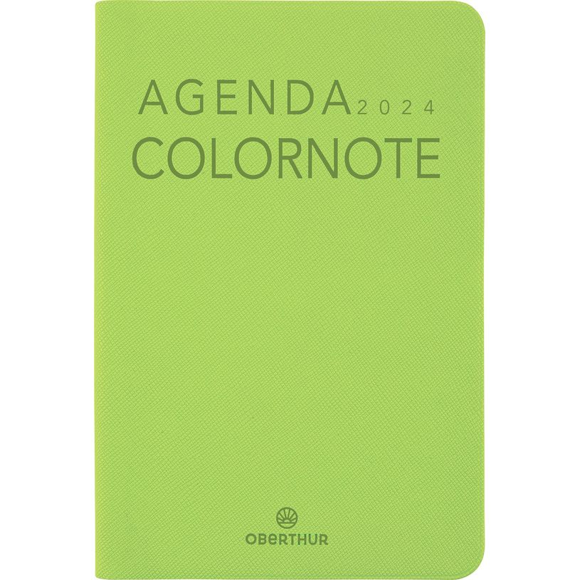 3664447156248-Agenda Colornote - 1 semaine sur 2 pages - 10 x 15 cm - vert pomme - Oberthur-P_405149252_1-0
