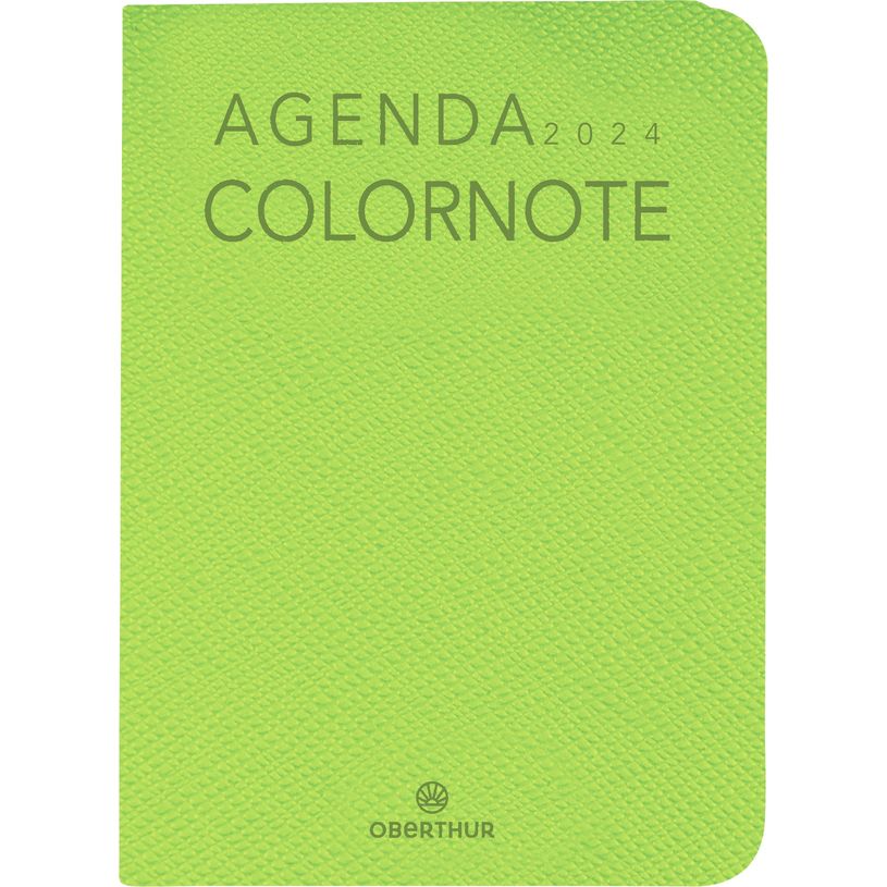 3664447156187-Agenda de poche Colornote - 1 semaine sur 2 pages - 7,5 x 10,5 cm - vert pomme - Oberthur-P_405149258_1-0
