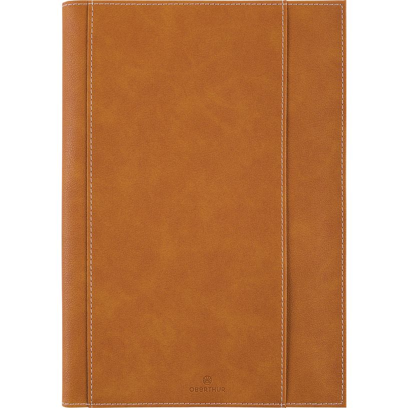 3664447155005-Agenda à spirale Burgos - 1 semaine sur 2 pages - 22 x 28 cm - camel - Oberthur-P_405149264_1-0