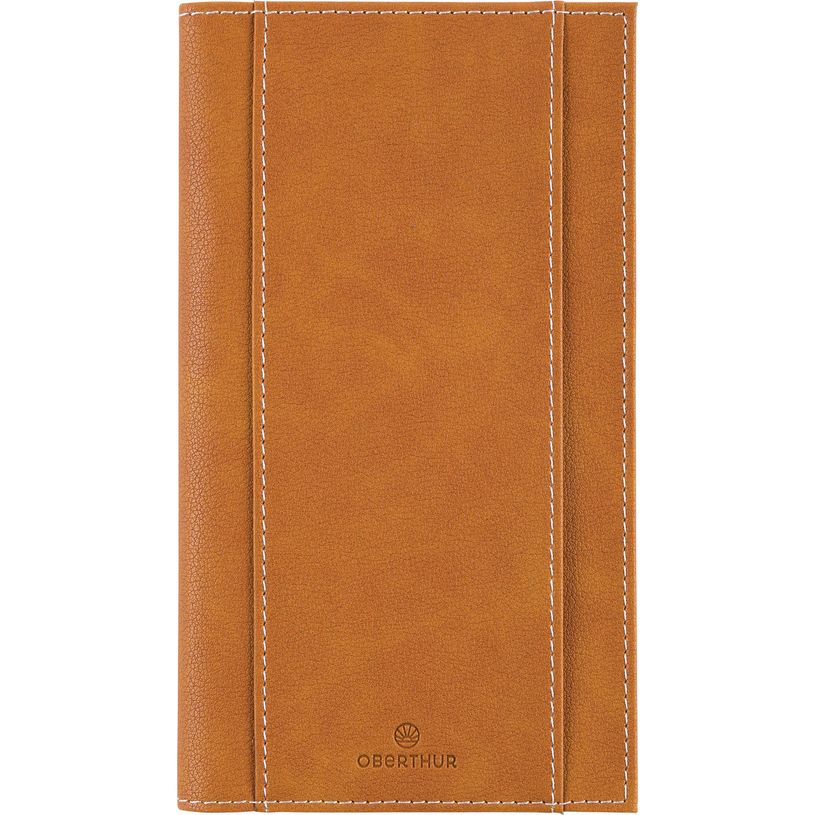 3664447155067-Agenda de poche spiralé Burgos - 1 semaine sur 2 pages - 9,5 x 17 cm - camel - Oberthur-P_405149270_1-0