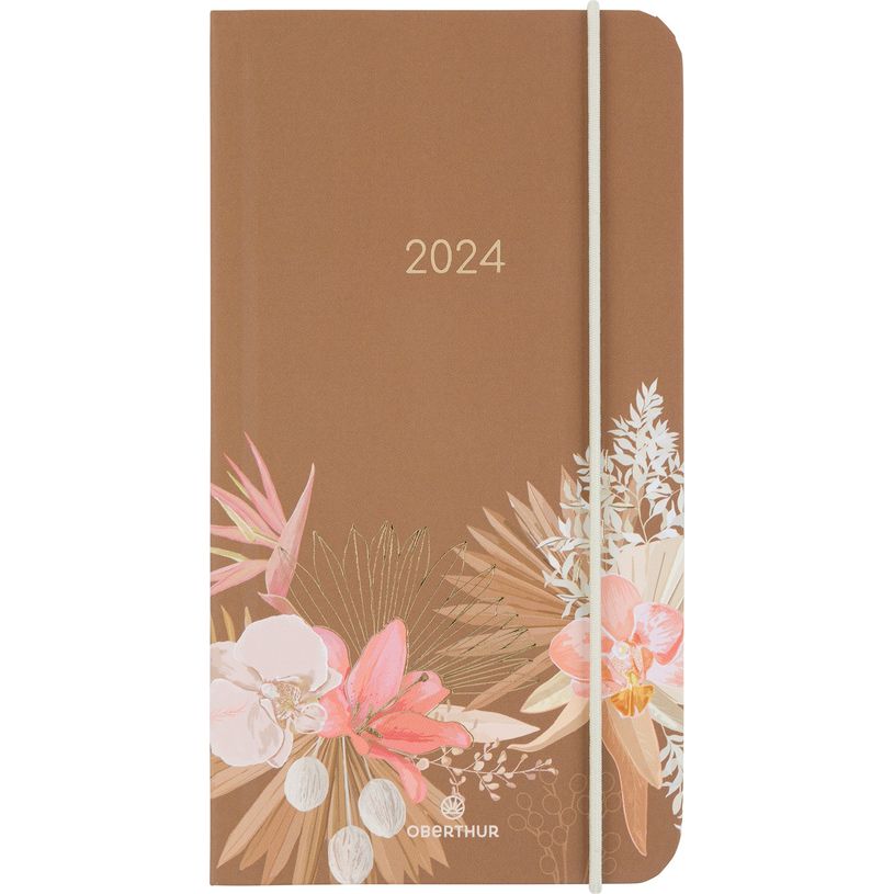 3664447158198-Agenda de poche Giverny - 1 semaine sur 2 pages - 9,5 x 17 cm - terracota - Oberthur-P_405149279_1-0