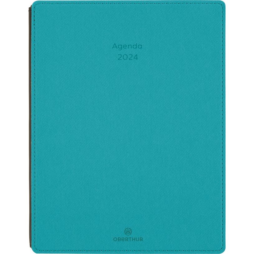 3664447162492-Agenda Stan - 1 semaine sur 2 pages - 19 x 24,5 cm - bleu canard - Oberthur-P_405149287_1-0