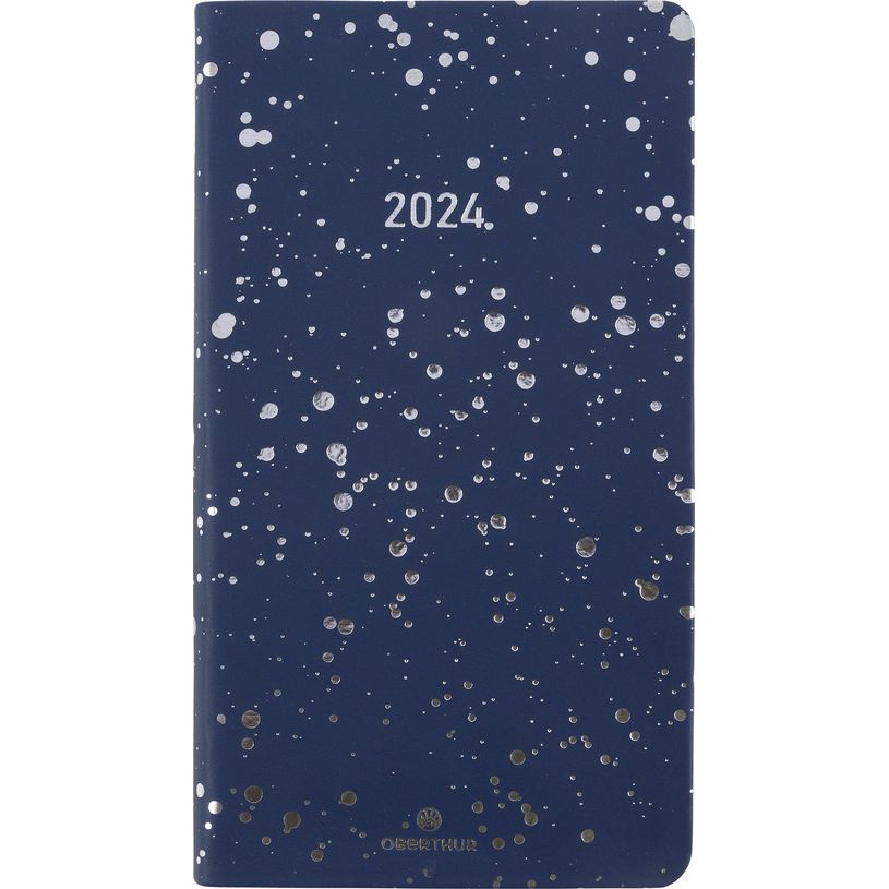 3664447160368-Agenda de poche Céleste - 1 semaine sur 2 pages - 9,5 x 17 cm - marine/argent - Oberthur-P_405149312_1-0