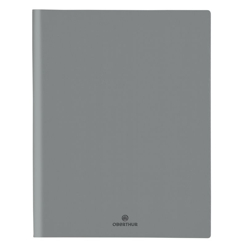 3664447155296-Agenda à spirale Malmo - 1 semaine sur 2 pages - 22 x 28 cm - gris - Oberthur-P_405149323_1-0