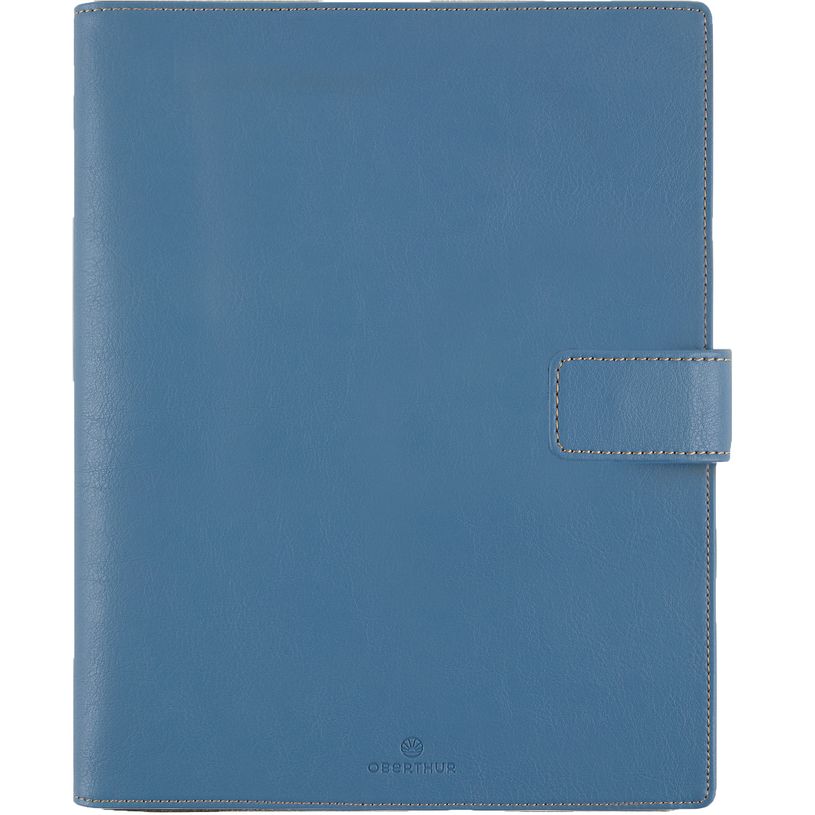 3664447161914-Organiseur Milano - 19 x 23 cm - bleu denim - Oberthur-P_405149337_1-0