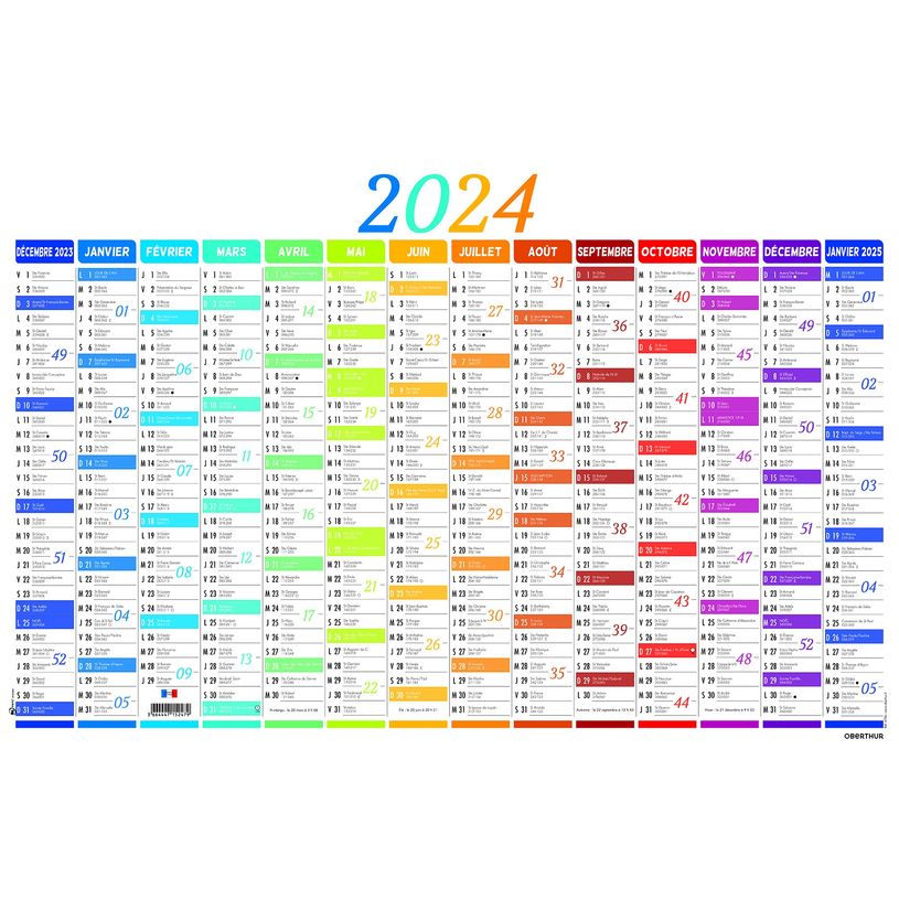 3664447152479-Planning Nuance - 14 mois sur une face - 43 x 65 cm - Oberthur-P_405149405_1-0