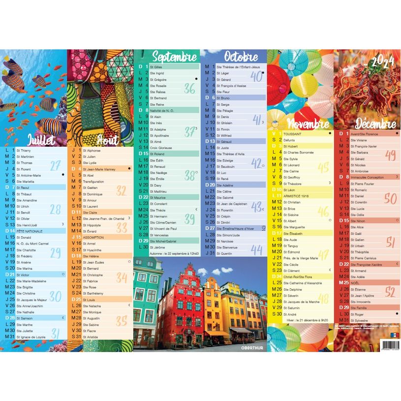 3664447151342-Calendrier Color Story - 6 mois par face - 21 x 26,5 cm - Oberthur-P_405149409_2-1