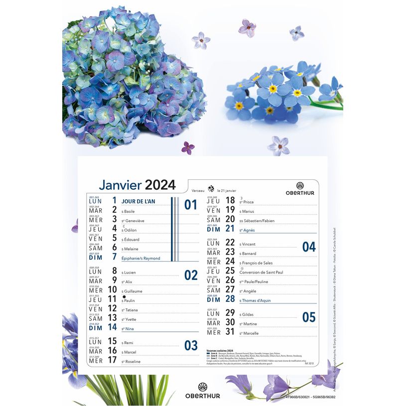 3664447162041-Calendrier mensuel en papier sur plaque nova - 18 x 26 cm - différents modèles disponibl-P_405149424_2-1