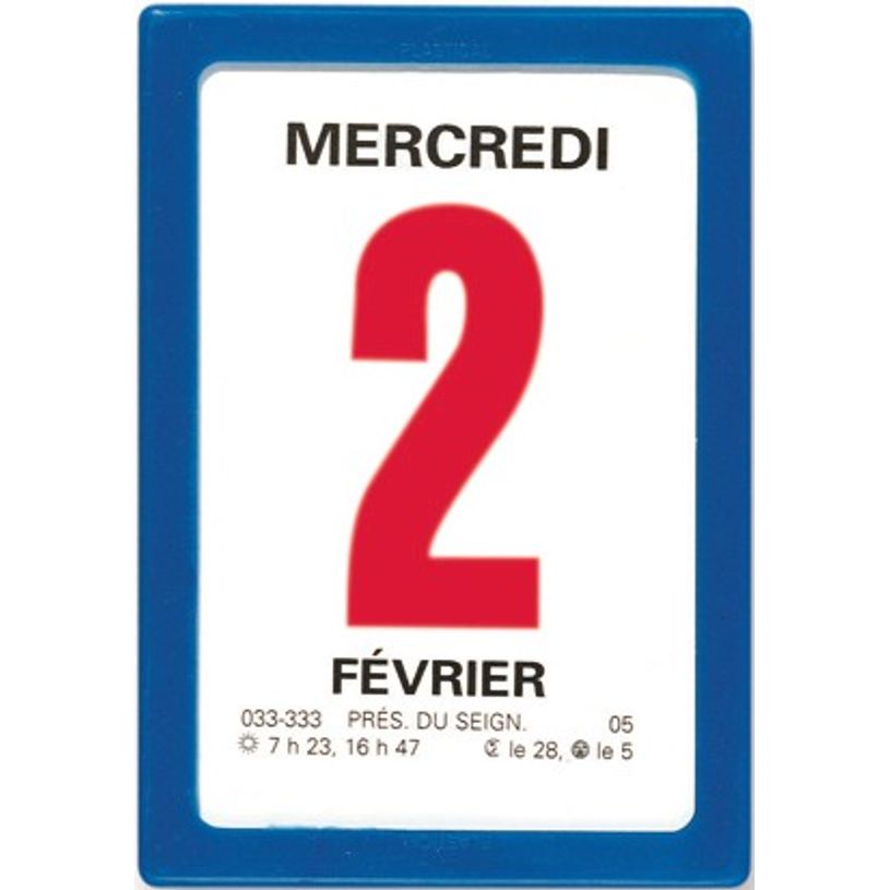 3664447154978-Oberthur - Bloc éphéméride classique - 6 x 9 cm - bleu-P_405149431_1-0