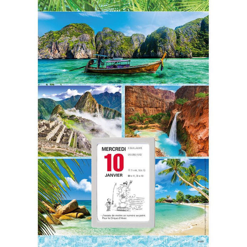 3664447162140-Oberthur - Plaque illustrée avec bloc éphéméride humoristique - 16 x 33 cm - disponibl-P_405149440_4-3