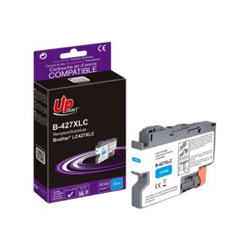 3584770912338-Cartouche compatible Brother LC427XL - cyan - Uprint-P_405149481_1-0