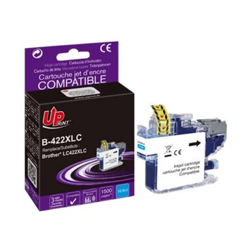 3584770912192-Cartouche compatible Brother LC422XL - cyan - Uprint-P_405149487_1-0