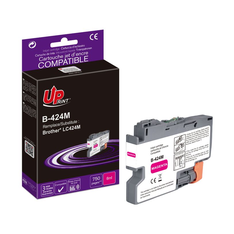 3584770912246-Cartouche compatible Brother LC424 - magenta - Uprint-P_405149507_1-0