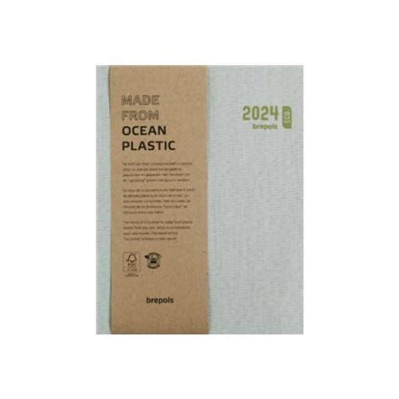 5412303377775-Agenda Toile Océan - 1 semaine sur 2 pages - 17,1 x 22 cm - bleu - Brepols-P_405149613_1-0