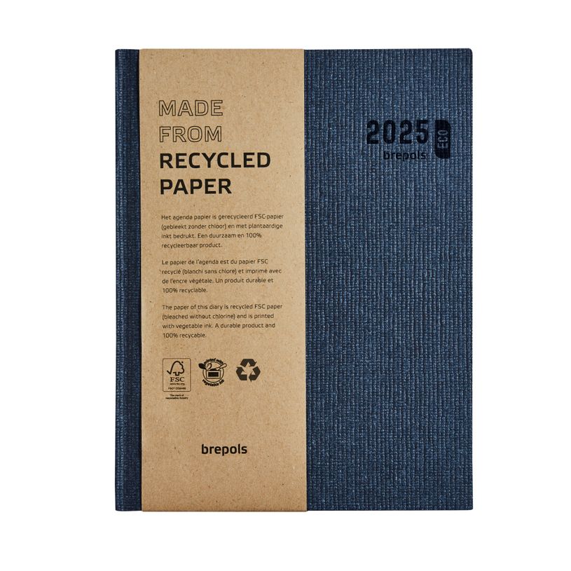 5412303377836-Agenda Ecotiming Kazar - 1 semaine sur 2 pages - 17,1 x 22 cm - bleu - Brepols-P_405149617_1-0