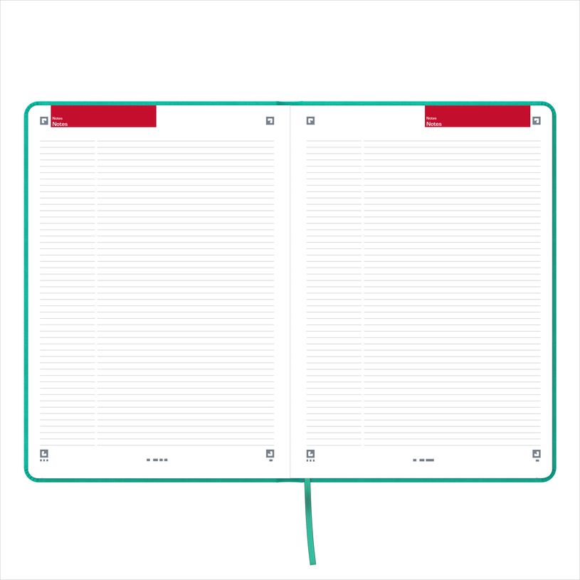 3147280267970-Agenda à élastique Signature - 1 semaine sur 2 pages - 9 x 17 cm - turquoise - Oxford-P_405149677_4-3
