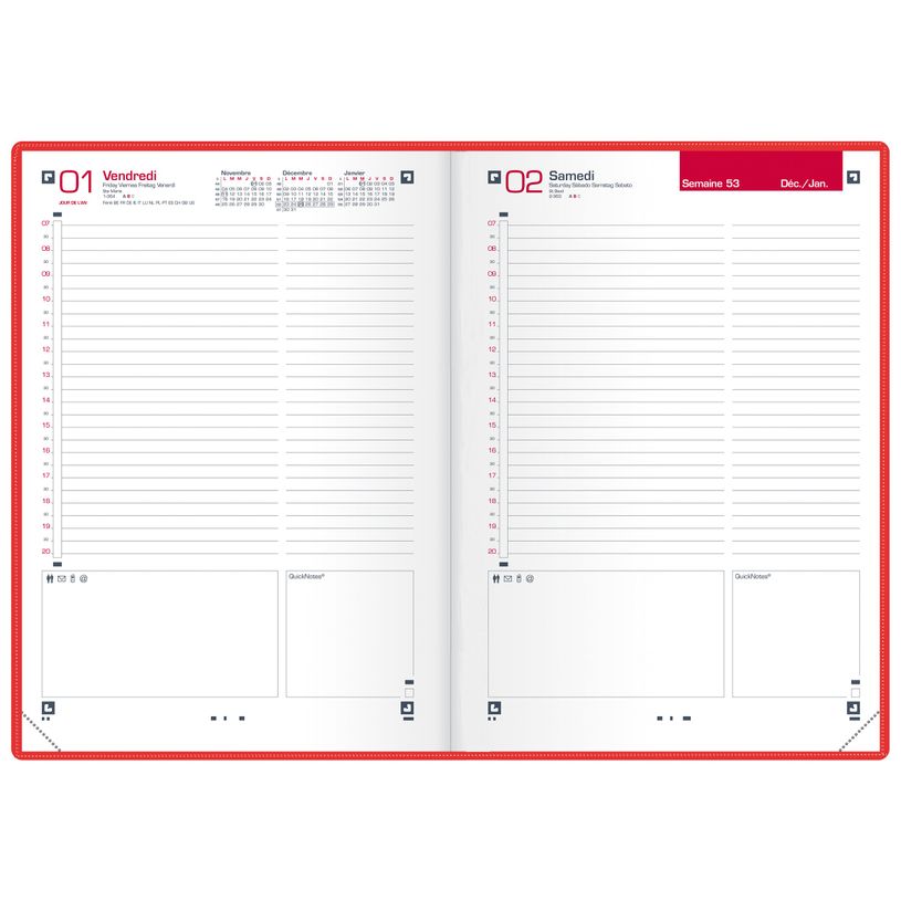 3147280268182-Agenda Voyage - 1 jour par page - 15 x 21 cm - marron - Oxford-P_405149705_2-1