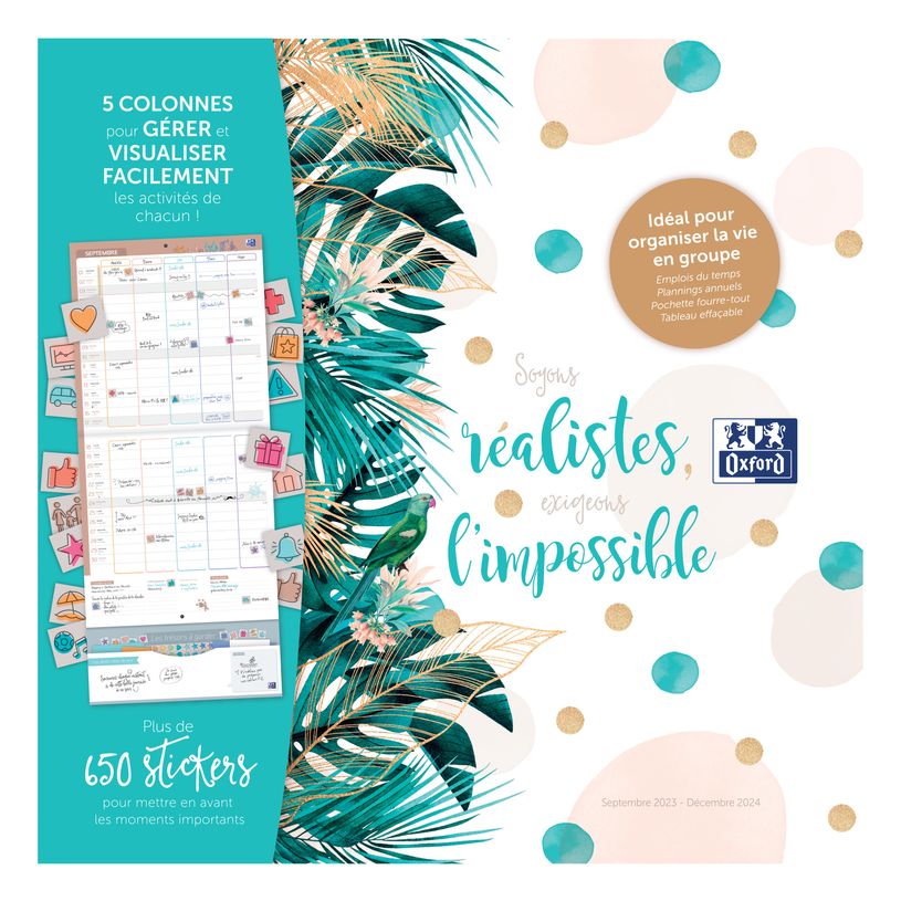 3147280267727-Calendrier Oxford &Me - 1 mois sur 2 pages - 30 x 30 cm - pois-P_405149746_1-0
