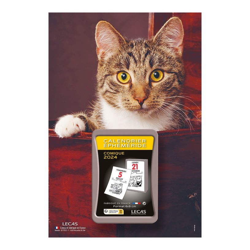 3147280261213-Lecas Nature - Plaque avec bloc éphéméride humoristique - 17 x 25 cm - chat-P_405149807_1-0