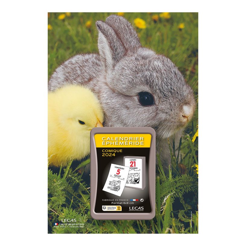 3147280261152-Lecas Nature - Plaque avec bloc éphéméride humoristique - 17 x 25 cm - lapin-P_405149813_1-0