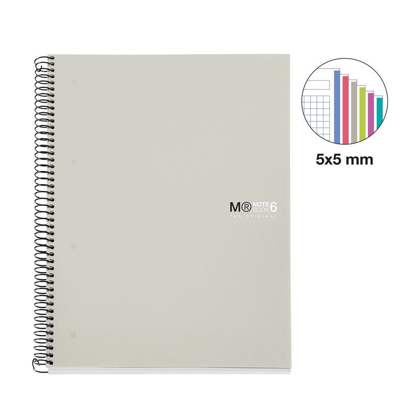 8422593422311-Miquelrius Notebook The original - Cahier à spirale - A5 - 150 feuilles - petits carreaux (5x5 mm) - g--1