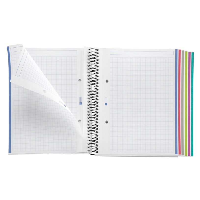 8422593422311-Miquelrius Notebook The original - Cahier à spirale - A5 - 150 feuilles - petits carreaux (5x5 mm) - g--2