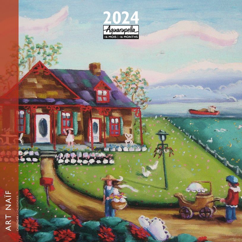 3494150148076-Calendrier mensuel 30 x 30 cm - Art naïf - 16 mois - Aquarupella-P_405150010_1-0