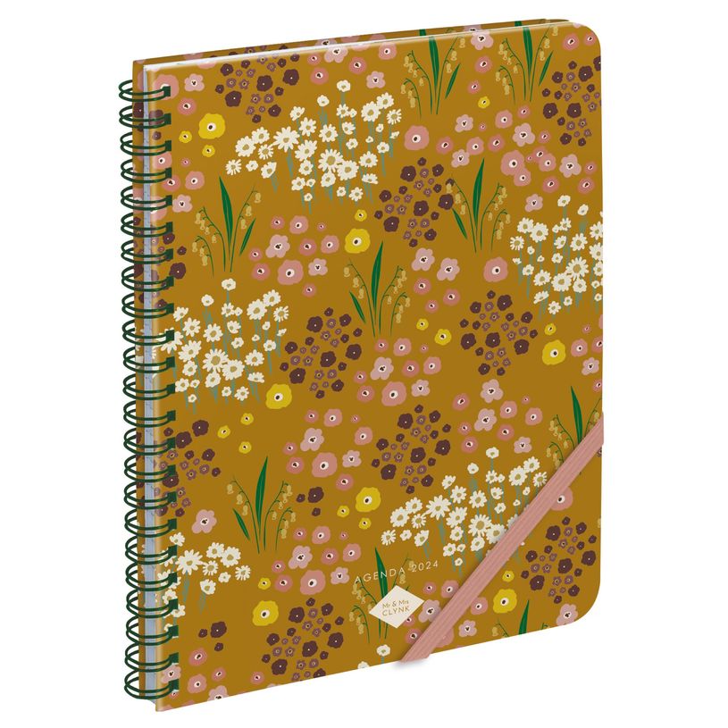 3700368757796-Agenda Mr&Mrs Clynk - 1 semaine sur 2 pages - 17 x 24 cm - Terre d'ocre - Blue Art-P_405150215_1-0