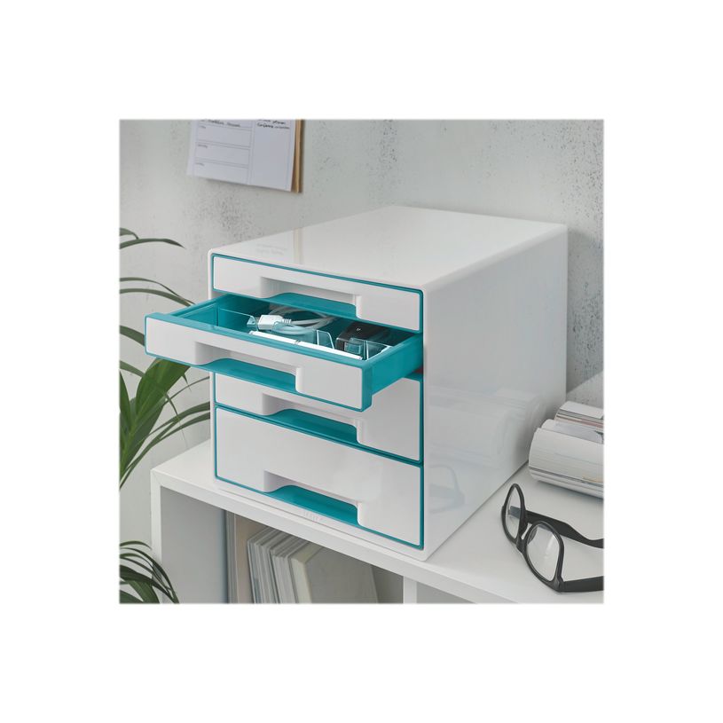 4002432115372-Leitz WOW - Module de classement 4 tiroirs - menthe-P_405150267_3-2