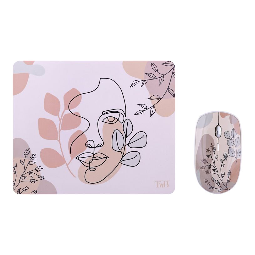 3303170109953-T'nB EXCLUSIV' ART - Souris sans fil + tapis assorti - art exclusiv-P_405150575_3-0
