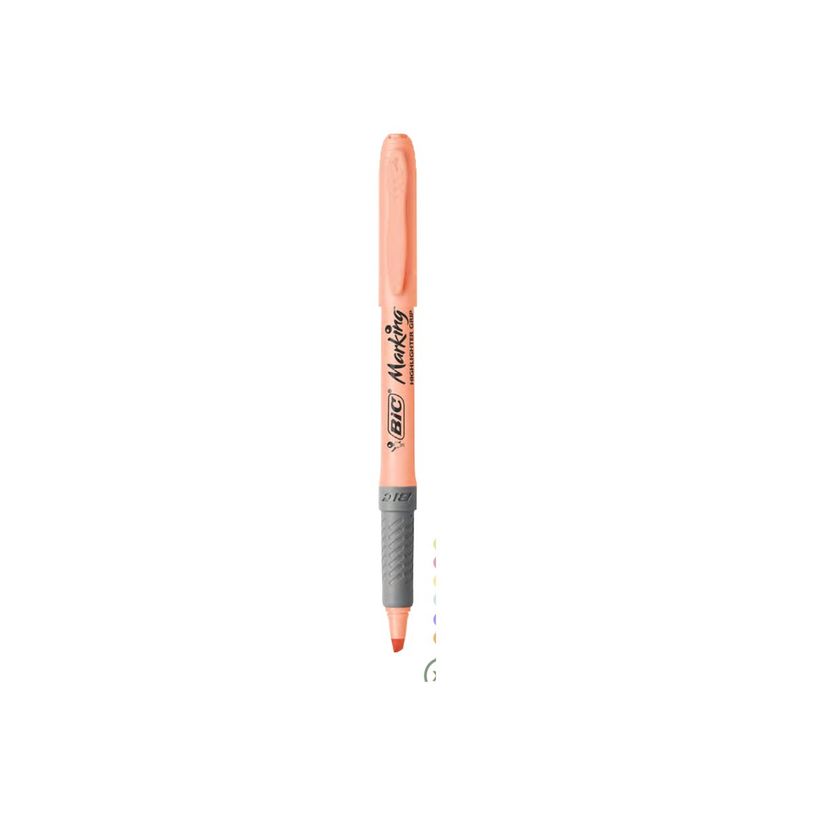 3086123754898-BIC Highlighter Grip - Marqueur - pour photocopie - assortiment de couleurs pastel - encre-P_405150854_1-0