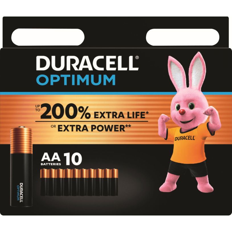 5000394137820-DURACELL Optimium - 10 piles alcalines - AA LR06--0