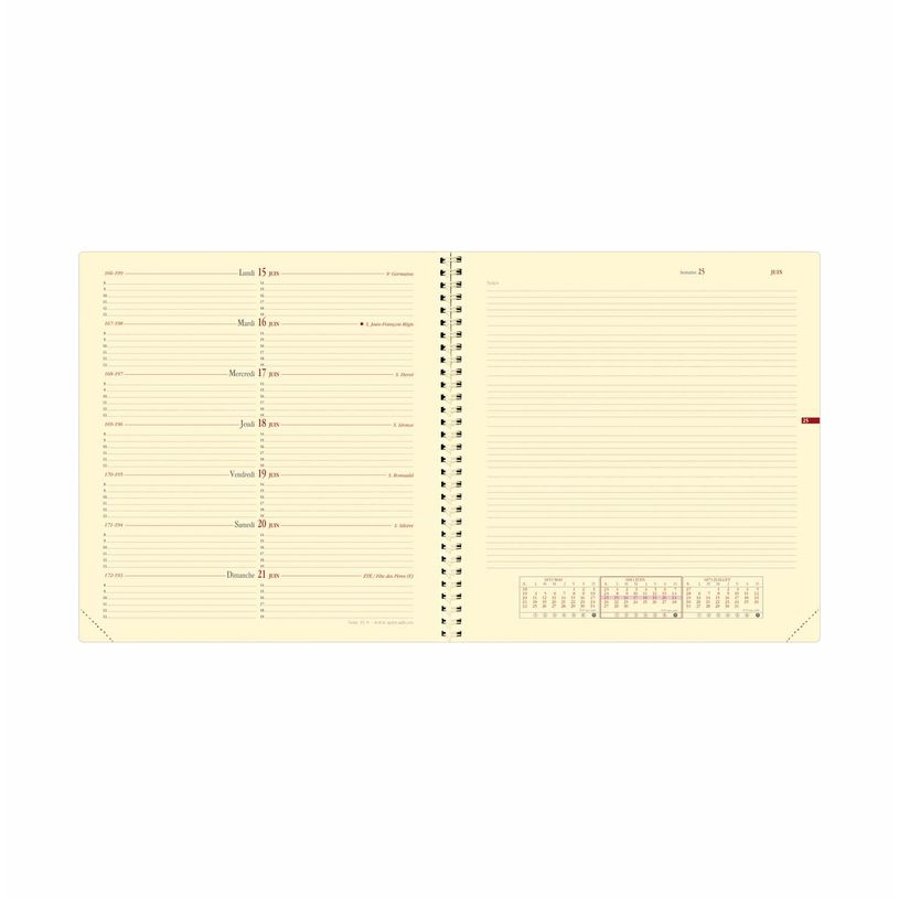 3371010161423-Quo Vadis Note 16 S Impala - Agenda - vista de la semana - encuadernado de alambre - 160 x 160 mm - papel marfil - ta--1