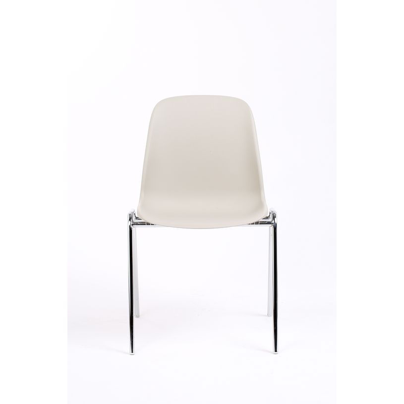 3760185020374-Chaise CHARLOTTE - pieds chromés sans accroche - Beige Lin--1