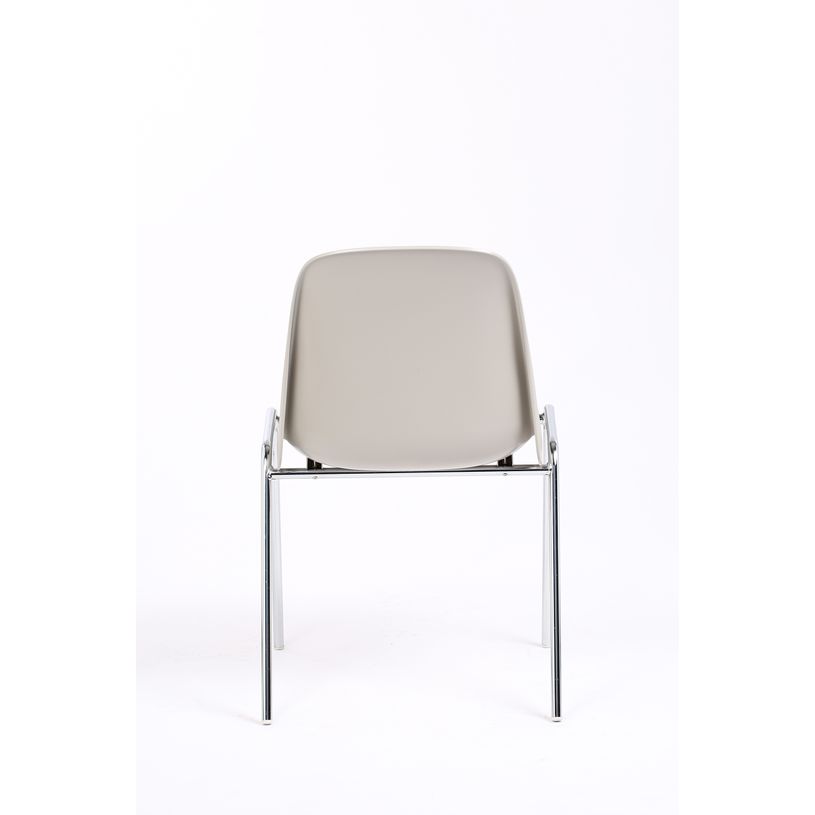 3760185020374-Chaise CHARLOTTE - pieds chromés sans accroche - Beige Lin--4