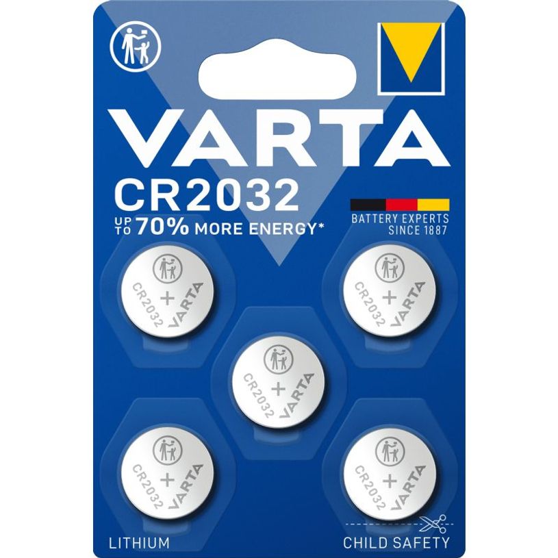 4008496056248-VARTA CR2032 - 4+1 piles boutons - 3V--0