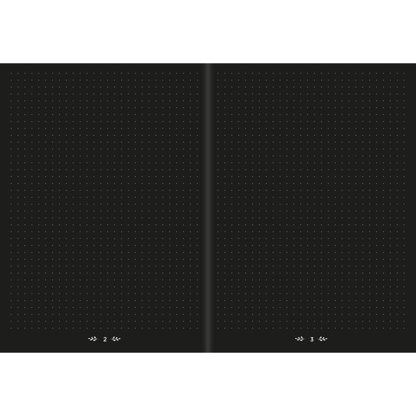 3371010438075-Quo Vadis - Carnet Bullet journal - Multilingue - Life Journal - Noir - Pages Points (dots) - 15x21 cm - Papier Clairefontaine noir - Fabri--1